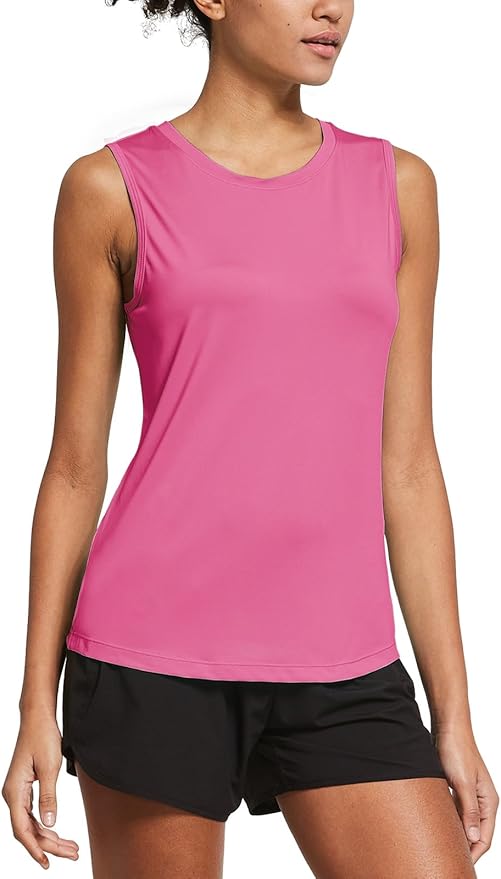 baleaf Workout Tank Tops for Women Sleeveless Running Athletic Loose Fit Yoga Tops Active Shirts Sports Gym Exercise