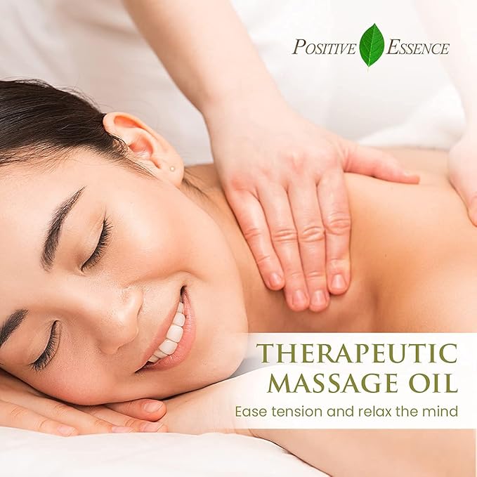 Mandarin Massage Oil for Massage Therapy, Body Oil Made with Pure Mandarin Essential Oil for Skin, Jojoba Oil, Sweet Almond Oil, Vitamin E, Relaxing Gifts for Women