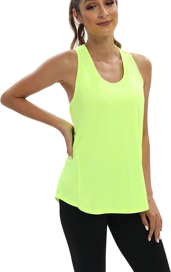 Aeuui Womens Workout Tops Open Back Racerback Tank Tops Sleeveless Yoga Athletic Running Shirts Gym Clothes for Women