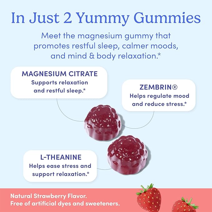 First Day Men’s Nighttime Reset Calming Magnesium Gummies – Sleep Aid Supports Peaceful Rest, Balanced Mood & Energy – Supplement with Magnesium Citrate, L-Theanine & No Melatonin – 30-Day Supply