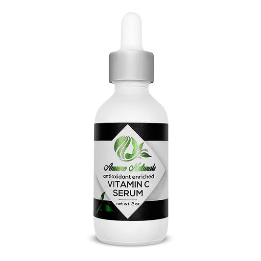 Vitamin C Serum For Face With Hyaluronic Acid, Vitamin E & Ferulic Acid - Brightening & Anti-Aging Formula for Glowing Skin - Hydrates, Evens Tone & Reduces Fine Lines - 60ml