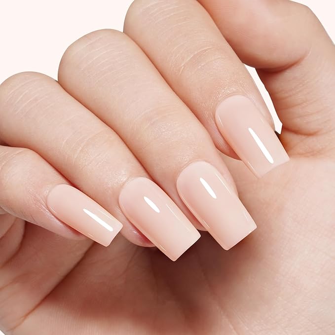 TOMICCA Light Nude Gel Nail Polish - Neutral DIY Manicure Salon Art