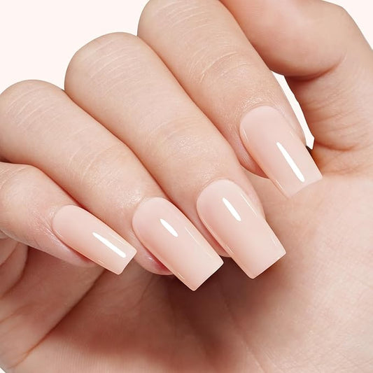 TOMICCA Light Nude Gel Nail Polish - Neutral DIY Manicure Salon Art