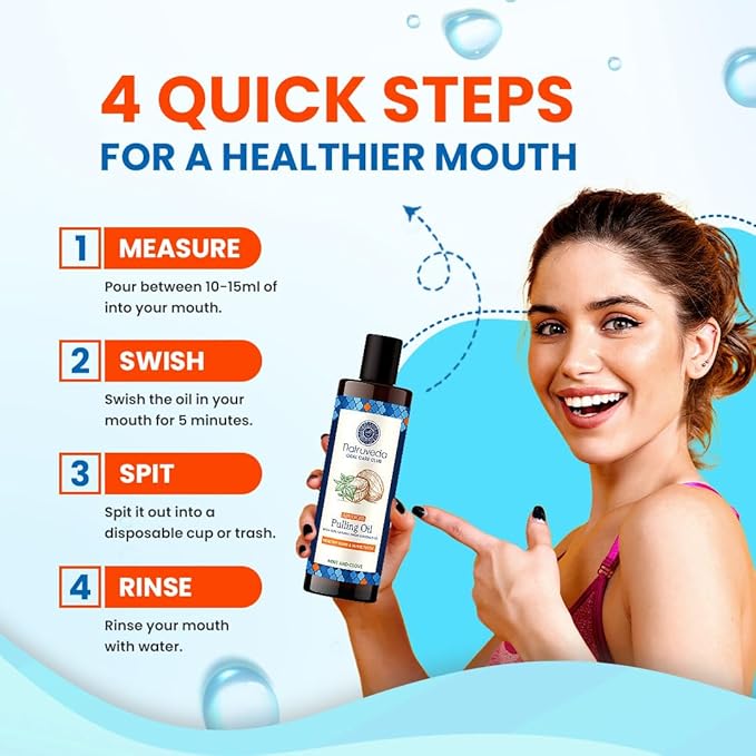 Coconut Oil Pulling Mouthwash – 20 oz (Pack of 2), Extra Virgin Coconut Oil, Mint Fresh, Oil Pulling for Teeth, Natural Mouthwash, Teeth Whitening, Oral Rinse, Ayurvedic Pulling Oil