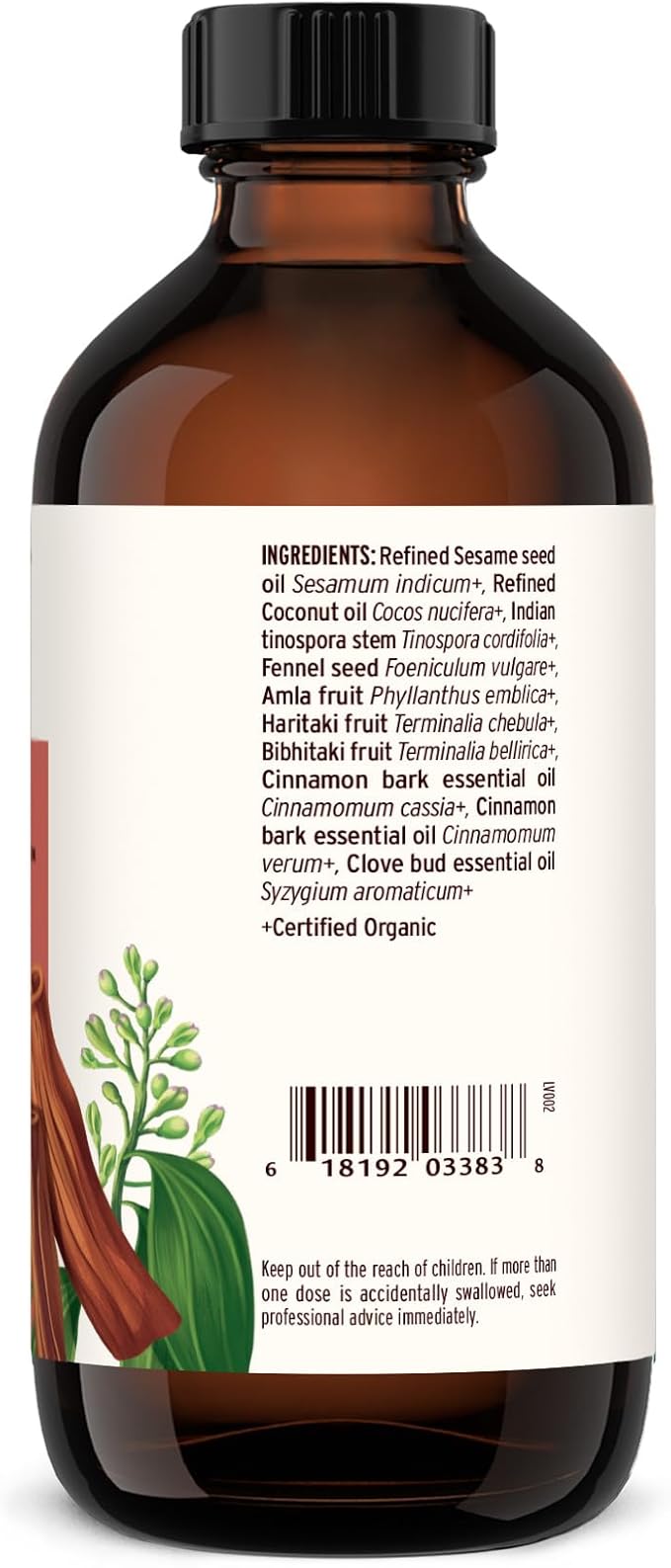 Banyan Botanicals Cinnamon Daily Swish – Organic Ayurvedic Pulling Oil with Coconut Oil – Mouthwash for Fresh Breath and Sparkling Oral Health* – 8 oz – Non GMO Sustainably Sourced Vegan