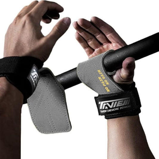 Wrist Straps for Weightlifting for Maximum Grip Support - Lifting Deadlift Strap & Weight Lifting Grips Gloves for Working Out Pull Up Deadlifting & Shrugs