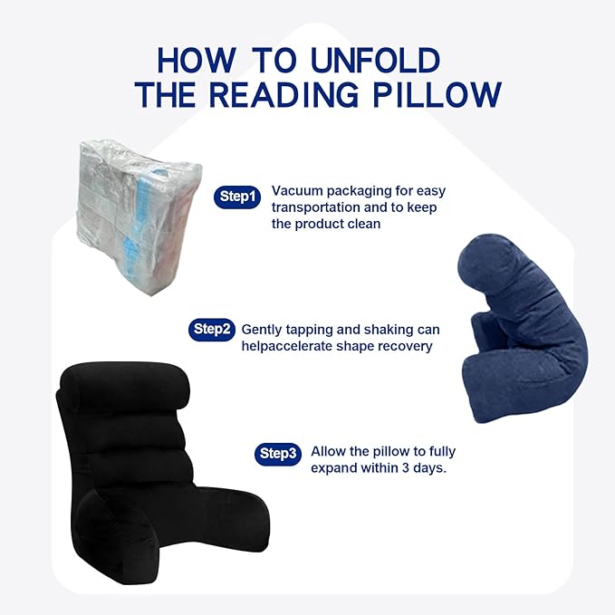 Back Pillow for Bed Sitting Up, Reading Pillow, Extra Large Arm Pillows for Adults for Back Support,Bed Pillow for Sitting up for Watching TV/Gaming/Relaxing