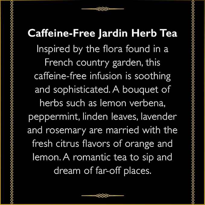 The Republic of Tea – Downton Abbey Violet and Mary Tea – Caffeine-Free Jardin Herb, 36 Tea Bags