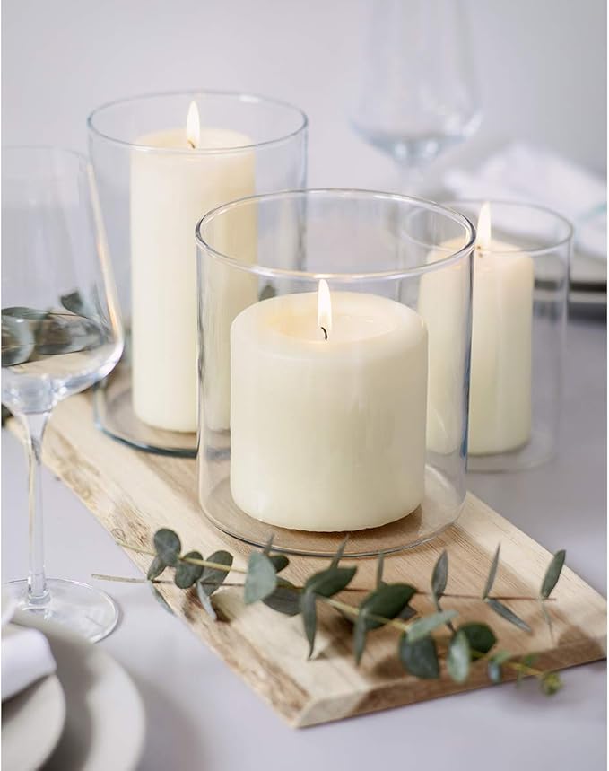 Bolsius Ivory Pillar Candles – 2x6 Unscented Candle Set of 20 – Dripless, Smokeless, and Clean Burning Household Dinner Candles – Perfect for Weddings, Parties, Dinners Decorative Candles