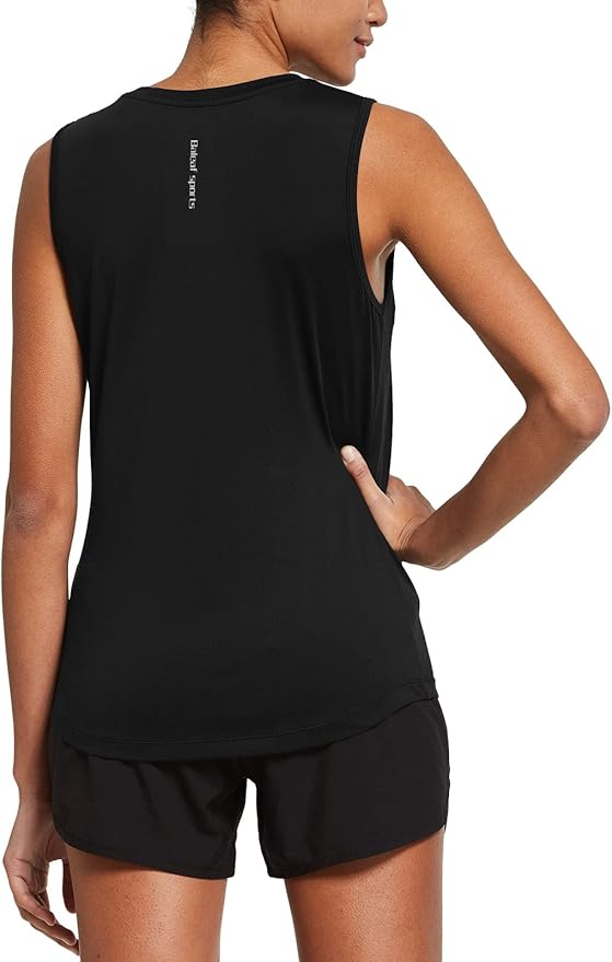 baleaf Workout Tank Tops for Women Sleeveless Running Athletic Loose Fit Yoga Tops Active Shirts Sports Gym Exercise