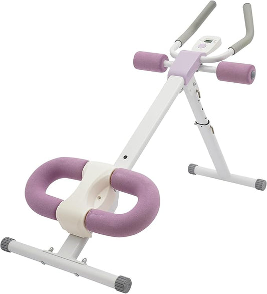 Bigzzia Ab Machine, Ab Workout Equipment Machine for Stomach Workout Foldable Abdominal Trainer for Home Gym Adjustable Ab Exercise Bench Crunch Machine for Core Abdomen