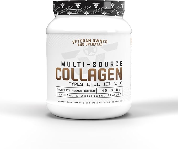 Multi-Source Collagen, Promotes Hair, Skin and Nail Health (Chocolate Peanut Butter)