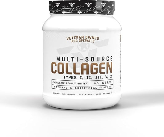 Multi-Source Collagen, Promotes Hair, Skin and Nail Health (Chocolate Peanut Butter)