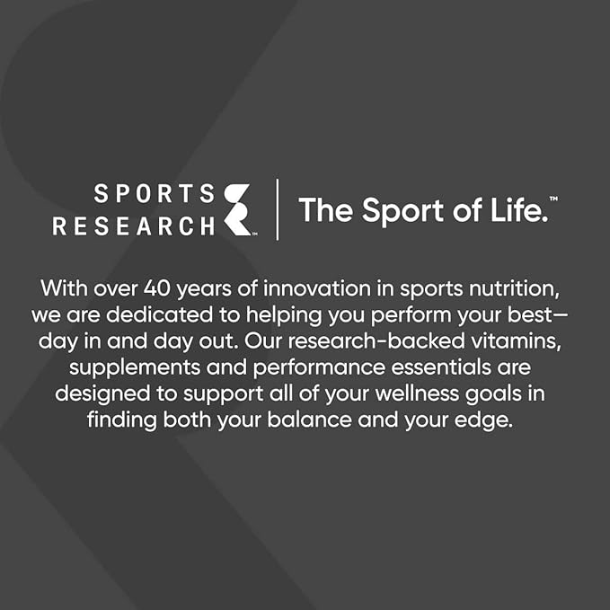 Sports Research® Magnesium Glycinate - Supports Restful Sleep & Enzymatic Processes - 160 mg Chelated Magnesium - Vegan Capsule - 180 Count