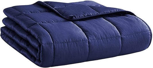L'AGRATY Weighted Blanket - 60"x80" 22lbs Cooling Breathable Heavy Blanket Microfiber Material with Glass Beads for Adult All-Season Summer Fall Winter Soft Thick Comfort