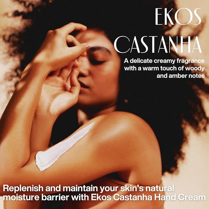 Natura - Ekos Castanha (Brazil Nut) Hand Cream - Anti-Dryness Hand Balm - 24-Hour Deep Hydration Skin Moisturizer - Vegan Skin Care - Brazilian Beauty Secrets - Self Care & Body Care - 1.41oz (40g)
