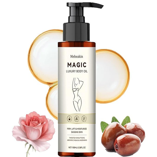 Magic Luxury Body Oil,Jojoba Ginger Extract – Skin Firming, Intense Hydration for Dry Skin, Nourishing Full Body Treatment, Non-Greasy Fast Absorbing Formula