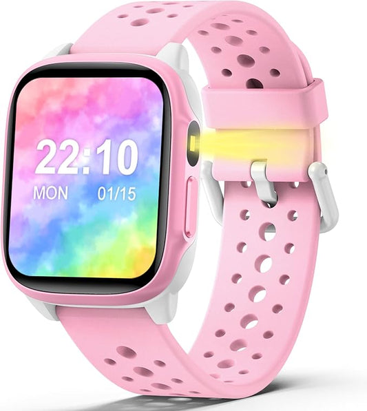 Kids Watch with 140 Sports Modes,1.5" Kids Fitness Tracker, Girls Smart Watch, No APP/Phone Required, Sleep Monitor, Heart Rate, Puzzle Games, IP68 Waterproof,Gifts for Girls Teens Aged 6-15