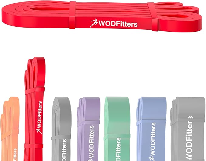 WODFitters Pull Up Assistance Band for Stretching, Mobility Workouts, Warm Up, Recovery, Powerlifting, Home Fitness and Exercise…