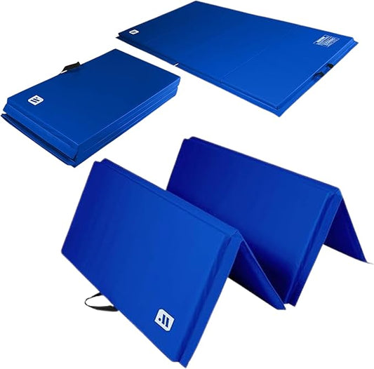 We Sell Mats - 4 ft x 8 ft x 2 in Personal Fitness & Exercise Mat for Home Workout - Lightweight and Folds for Carrying – All Purpose Home Gym Mat – Thick Mat for Yoga, Pilates, Stretches, and Floor Exercises