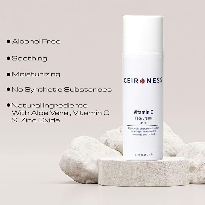 Geir Ness Vitamin C Day Cream - SPF 30 - Anti Aging Day Time Moisturizer Cream