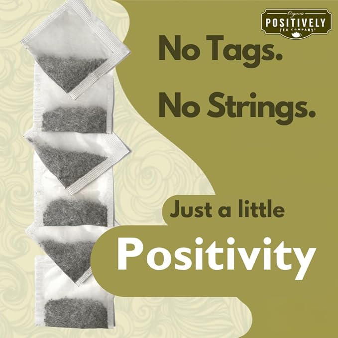 Organic Positively Tea Company, Minty Mate, yerba Mate Tea Bags, 100 Count, Eco-Friendly Tea Bags, Non-GMO