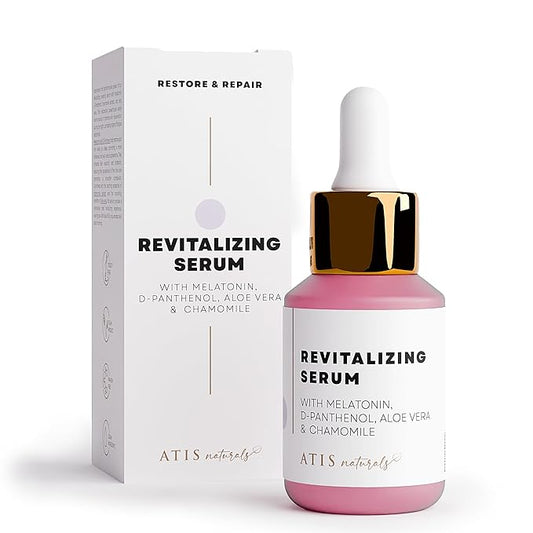 Revitalizing Face Serum - Restoring Facial Serum - Melatonin & D-Panthenol Serum for Face - Overnight Restore & Repair 1 Fl Oz