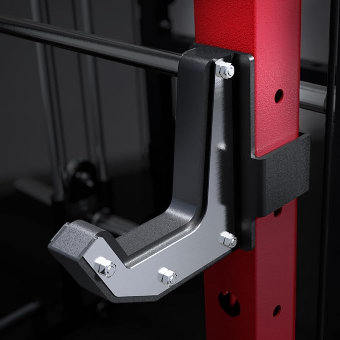 RitFit M2 PRO-3D Smith Machine with Weight Stack, 3D Functional Trainer & Power Cage, 308.6lbs Stack, 16 Adjustment Holes, 6 Storage Pegs for Full-Body Home Gym