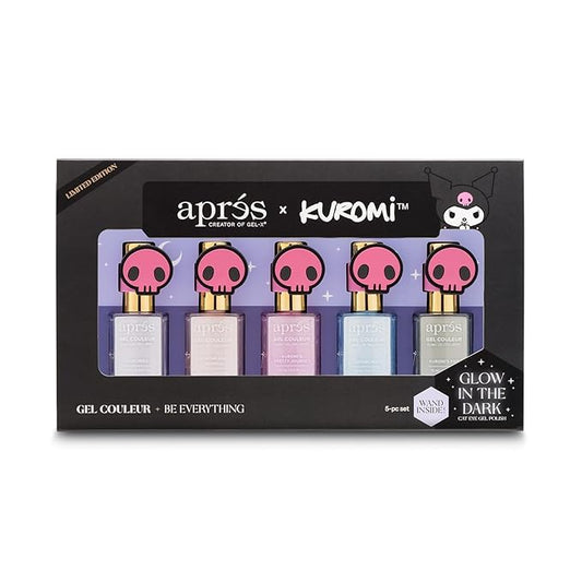 APRÉS x Kuromi™ Caty Eye Gel Color Magnetic Gel Nail Polish, Set of 5 10ml