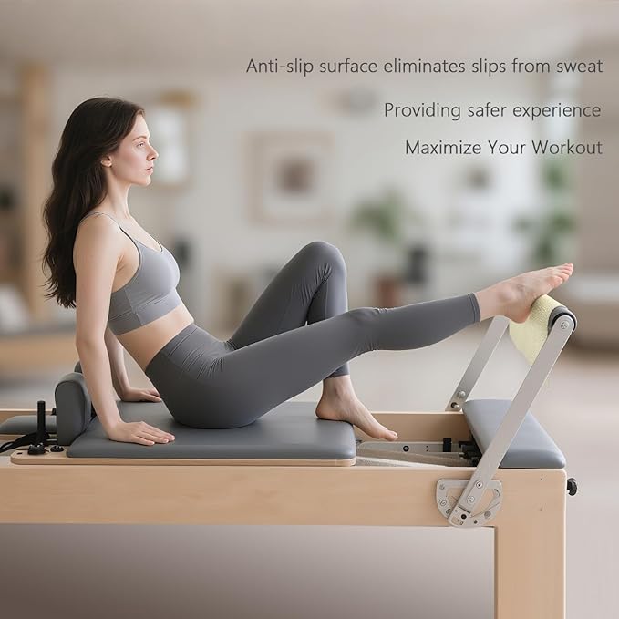 Pilates Non Slip Mat, Anti Slip Hand Workout Pads Foldable Grips Gloves for Yoga Pull Ups Gym Exercise