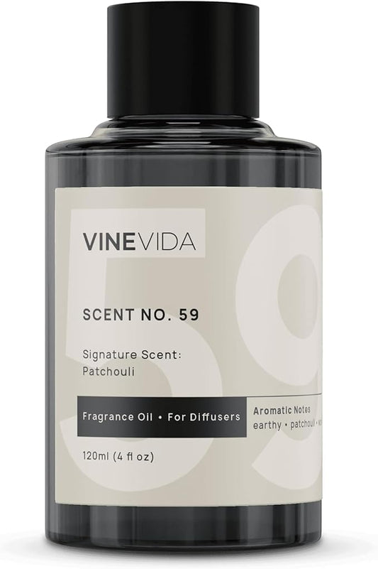 VINEVIDA [4 Fl Oz] Patchouli Fragrance Oil for Cold Air Diffusers, Essential Oils for Diffuser Oil Refill & Air Freshener Room Spray