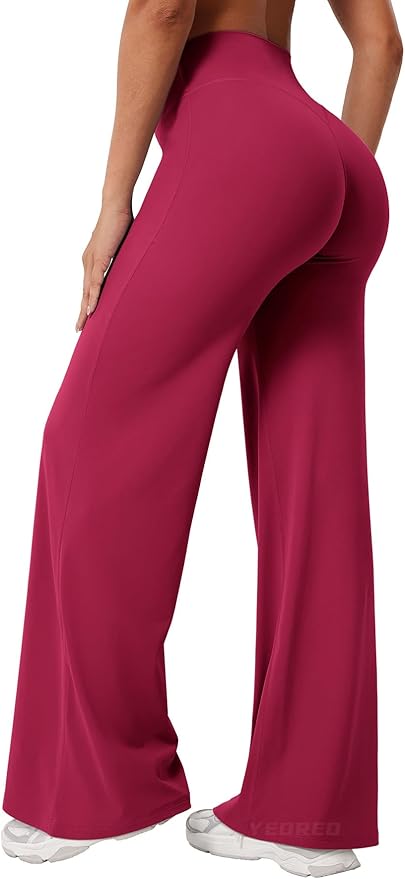 YEOREO Workout Leggings Womens No Front Seam Straight Leggings 29" / 31.5" / 33" High Waist Buttery Eddiy Gym Yoga Pants