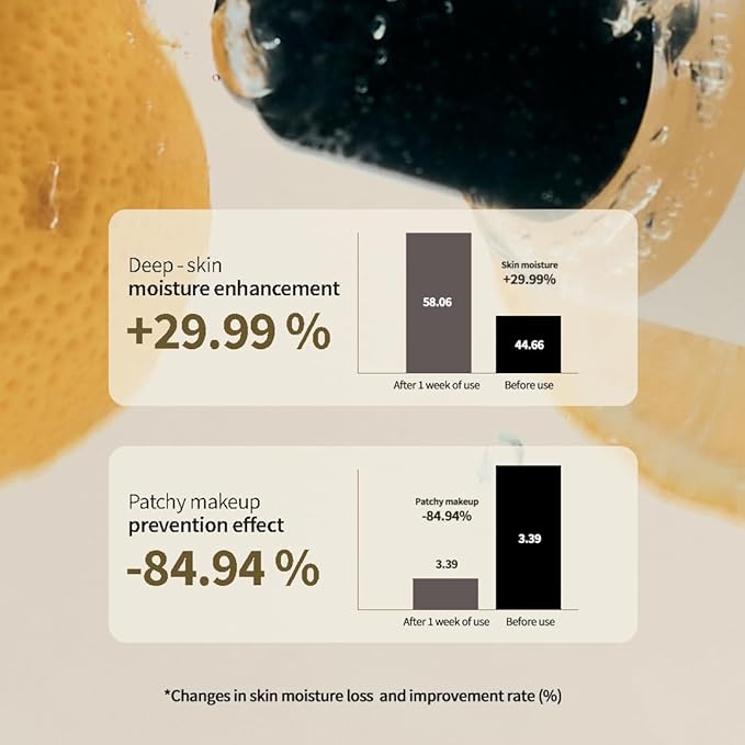 HEVEBLUE Black Yuja Bean Skin Booster Serum - Moisturizing, Sensitive Skin, Korean Skincare, Hypoallergenic, Deep Hydration, Vegan, Oil-free, Makeup Adherence, Inner Dryness, K-Beauty