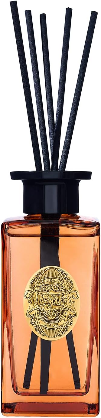 M&SENSE 6.3 oz Large Reed Diffuser Set | Magical Oriental Scent Oil Diffuser with Sticks | Hotel Collection Non-Toxic Essential Oil |for Bedroom Bathroom Living Room