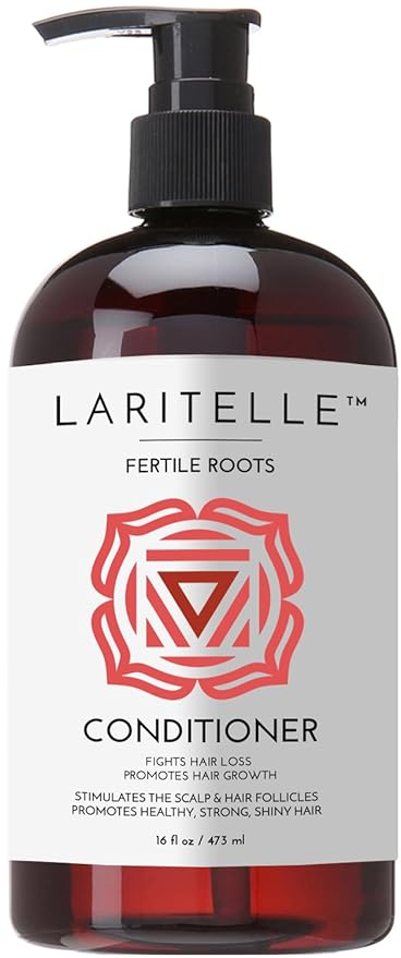 Laritelle Organic Anti-Thinning Conditioner | Fortifying, Strengthening & Rejuvenating | Prevents Hair Loss and Shedding, Promotes New Hair Growth | Ayurvedic Herbs, Lavender, Ginger, Rosemary