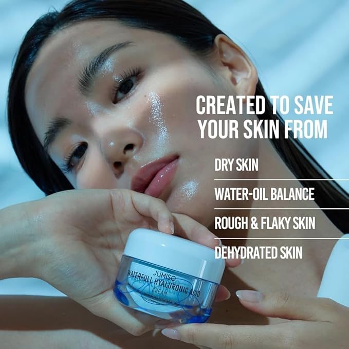 JUMISO Waterfull Hyaluronic Cream 1.69 fl.oz. / 50ml | Face Moisturizer, Hyaluronic Acid Cream for All Skin Types, Daily Deep Hydration, Mother's Day, Gift