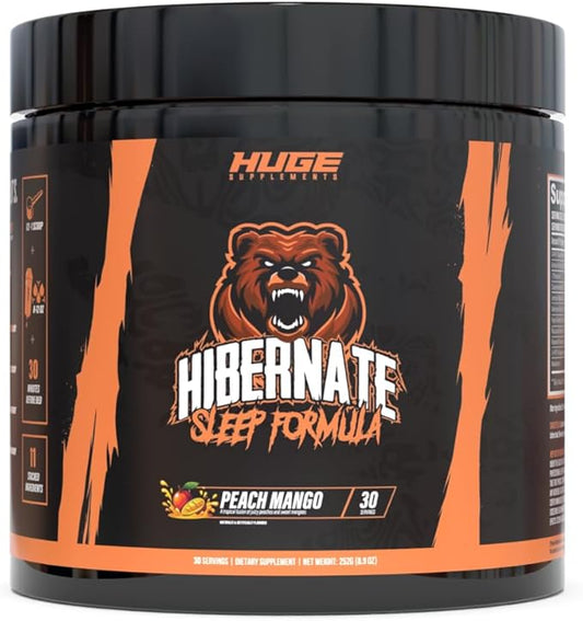 Hibernate Sleep Supplement, Complete & Optimally Dosed Sleep Recovery Formula, Relax & Unwind, Includes GABA, Valerian Root, Melatonin, 5-HTP & More (30 Servings)