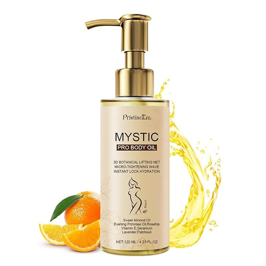 Mystic Body Firming Oil Deep Lasting Hydration and Firming Skin for Full Body Magic Skin Tightening Body Oil After Shower 4.23 fl oz (Citrus)