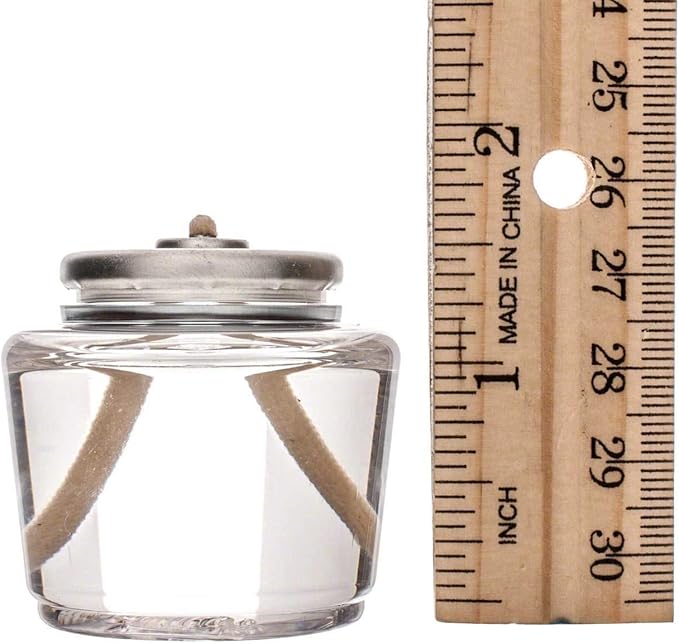 D'light Online Liquid Wax Disposable Clear Plastic Fuel Cells Liquid Votives - Dripless Liquid Candle, Smokeless Clean Burning (15 Hour Clear Fuel Oil Candles, 96 Pack - Easy to Open Packaging)