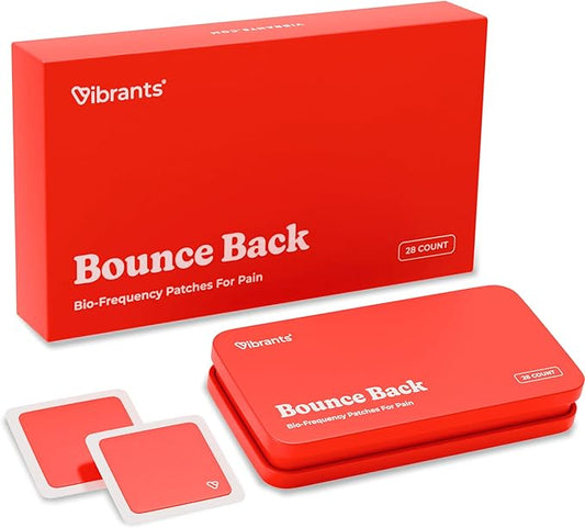 Bounce Back Patches | Vibrants Bio-Frequency Patch for Pain | Essential Pack - 28 Pain Patches