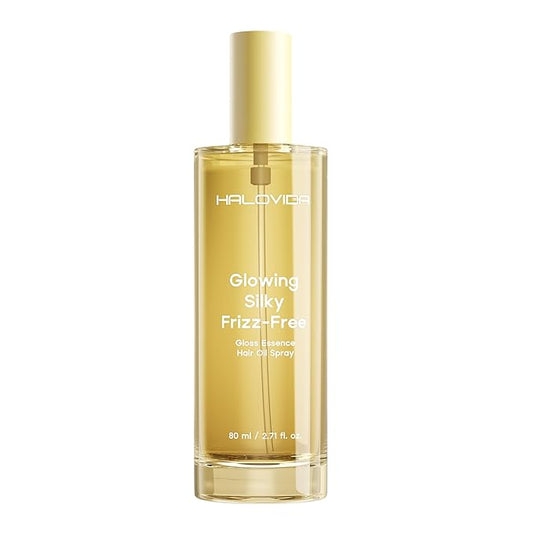 Gloss Essence Hair Oil Spray, Hair Oil for Frizzy Hair, Heat Protectant Oil for All Hair Types, Strengthens Hair, Absorbs Nourishment & Shiny Hair, Adds Color Safe Formula, 2.71 Fl oz
