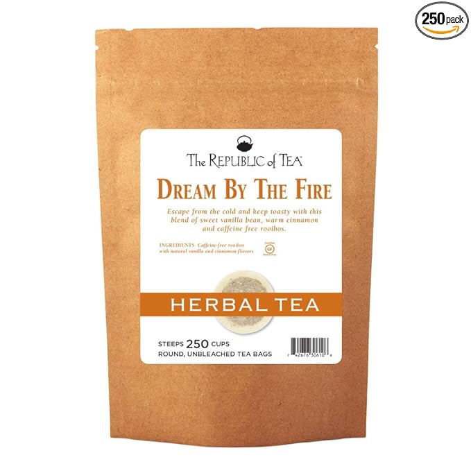 The Republic of Tea: Cinnamon Vanilla Red Rooibos Herbal Tea, 250 Tea Bags