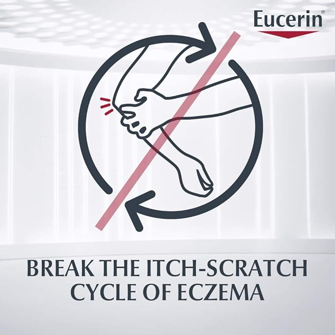 Eucerin Eczema Relief Cream, Full Body Lotion, Moisturizing Eczema Cream with Colloidal Oatmeal (Skin Protectant) and Ceramide 3, Multi-Pack, 8 Oz Tube, Pack of 3