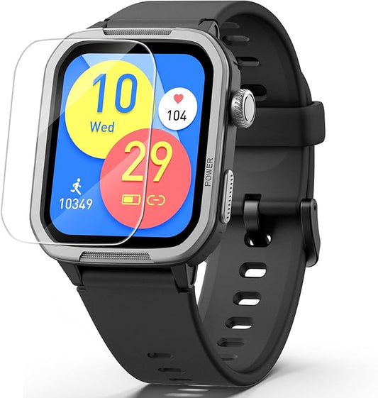 Kids Smart Watch for Boy Girl, Kids Watches with 19 Sport Modes, Heart Rate, Sleep Monitor, Pedometer, Alarm Clock, IP68 Waterproof Fitness Tracker, Gift for 6-16 Year Old Boys Girls Toys (Black)