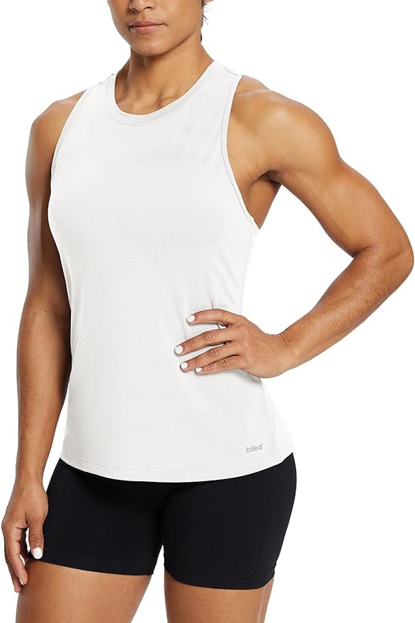 baleaf Workout Tank Tops for Women Sleeveless Running Athletic Loose Fit Yoga Tops Active Shirts Sports Gym Exercise