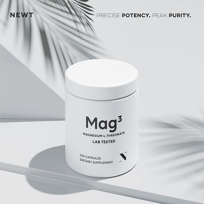 (2 Pack) Mag3 Magnesium L Threonate 2000mg Per Serving, 30 Servings of Pharmaceutical Grade, Non-GMO, Soy Free, Gluten Free, Vegetarian Capaules - Supplement for Brain, Joint, Supplement*