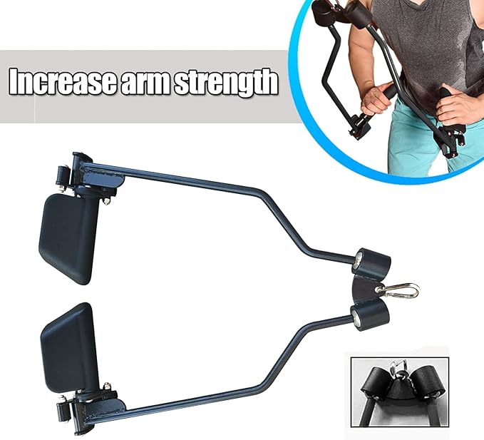 KORIKAHM Adjustable Lat Pull down Bar, Cable Machine Attachments for Gym, Home Gym Fitness T-bar Row Pulldown Attachments, Lat Pull Down Machine Wide Grip Neutral Grip Handle