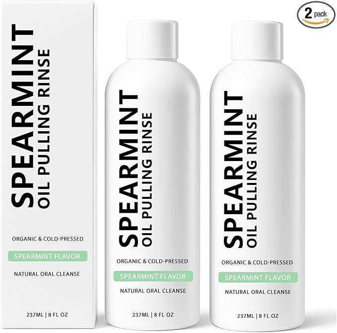 Oil Pulling Rinse - Natural Oral Cleanse & Teeth Whitener, WhiteOil Pulling Rinse, Mouthwash with Organic Cold-Pressed Coconut 𝐎il, Fresh Breath, Say Goodbye to Bad Breath (2)
