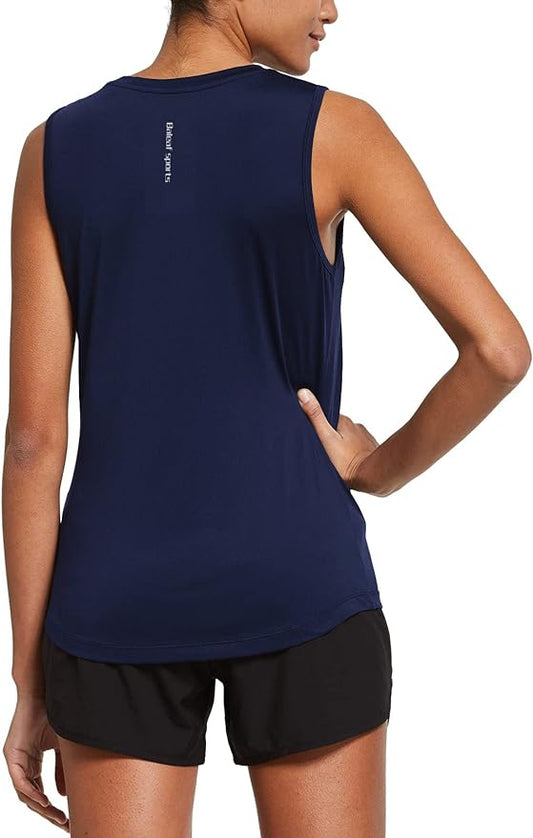 baleaf Workout Tank Tops for Women Sleeveless Running Athletic Loose Fit Yoga Tops Active Shirts Sports Gym Exercise