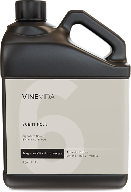 VINEVIDA [128 Fl Oz] Banana Nut Bread Fragrance Oil for Cold Air Diffusers, Essential Oils for Diffuser Oil Refill & Air Freshener Room Spray